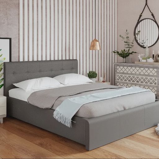 Кровать «Лаура», серая